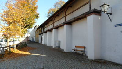 Mindelheim, Stadtmauer an der Imhofgasse